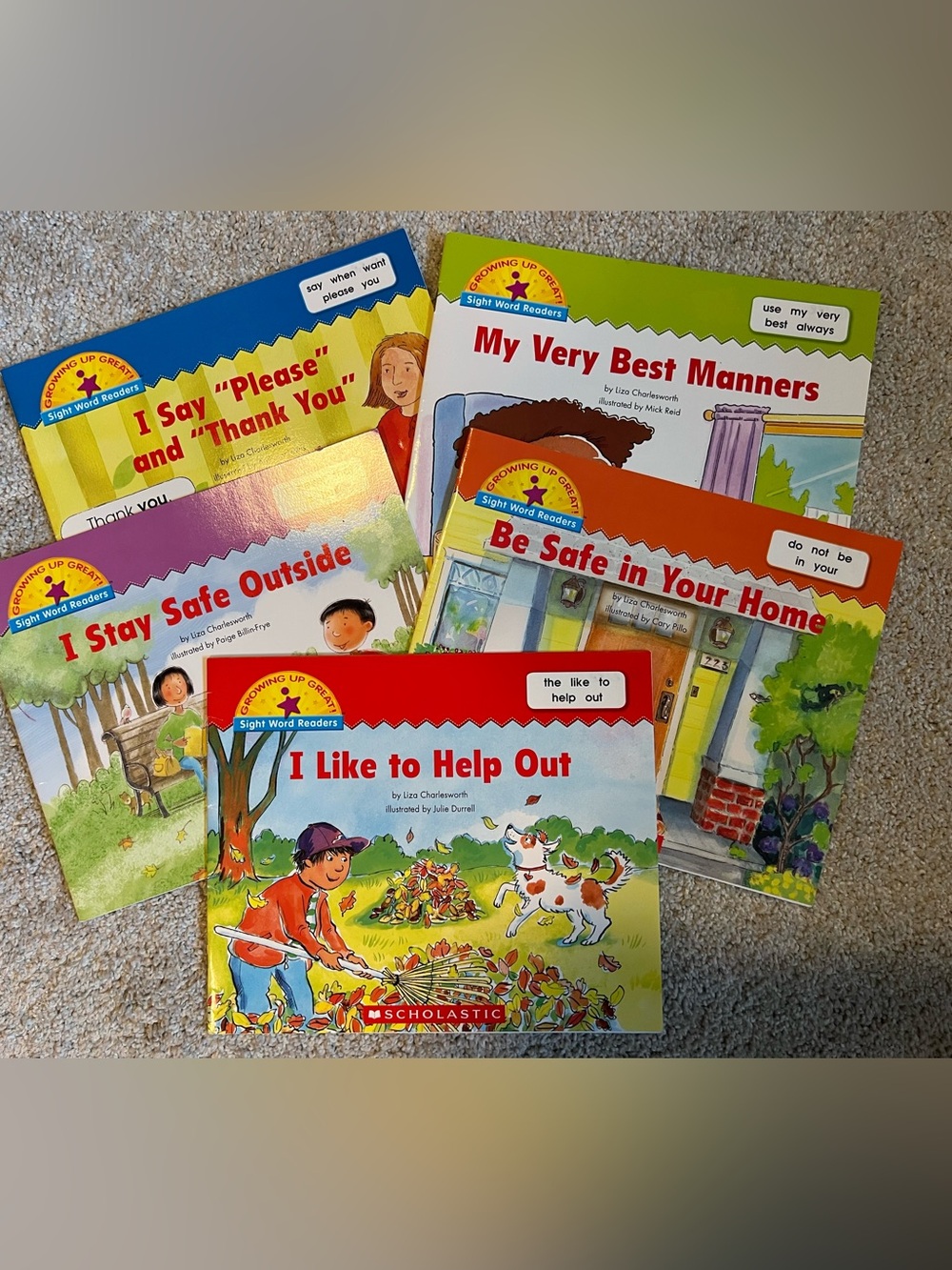 Scholastic  Children's Sight Word Books  Set of 5